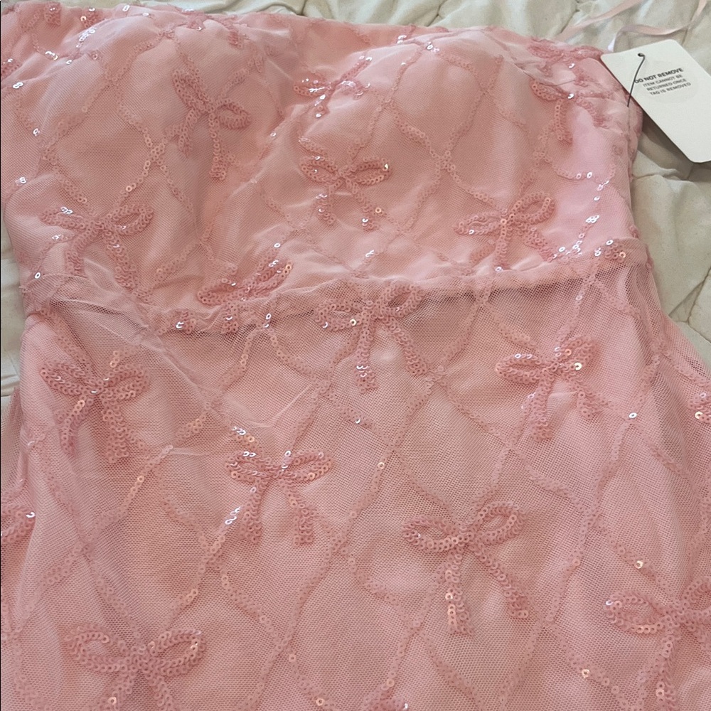 Pink Bow Kids Dress